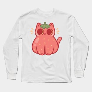 Strawberry Cat Long Sleeve T-Shirt